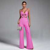 Strappy Cutout Bandage Jumpsuit